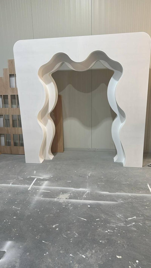 Backdrop dubbel wavy