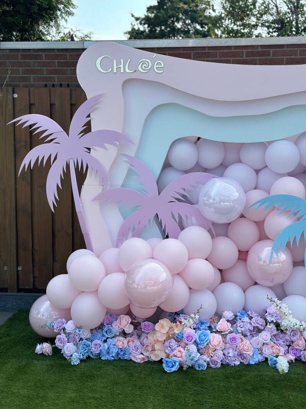 Pastel bloemenset van 8