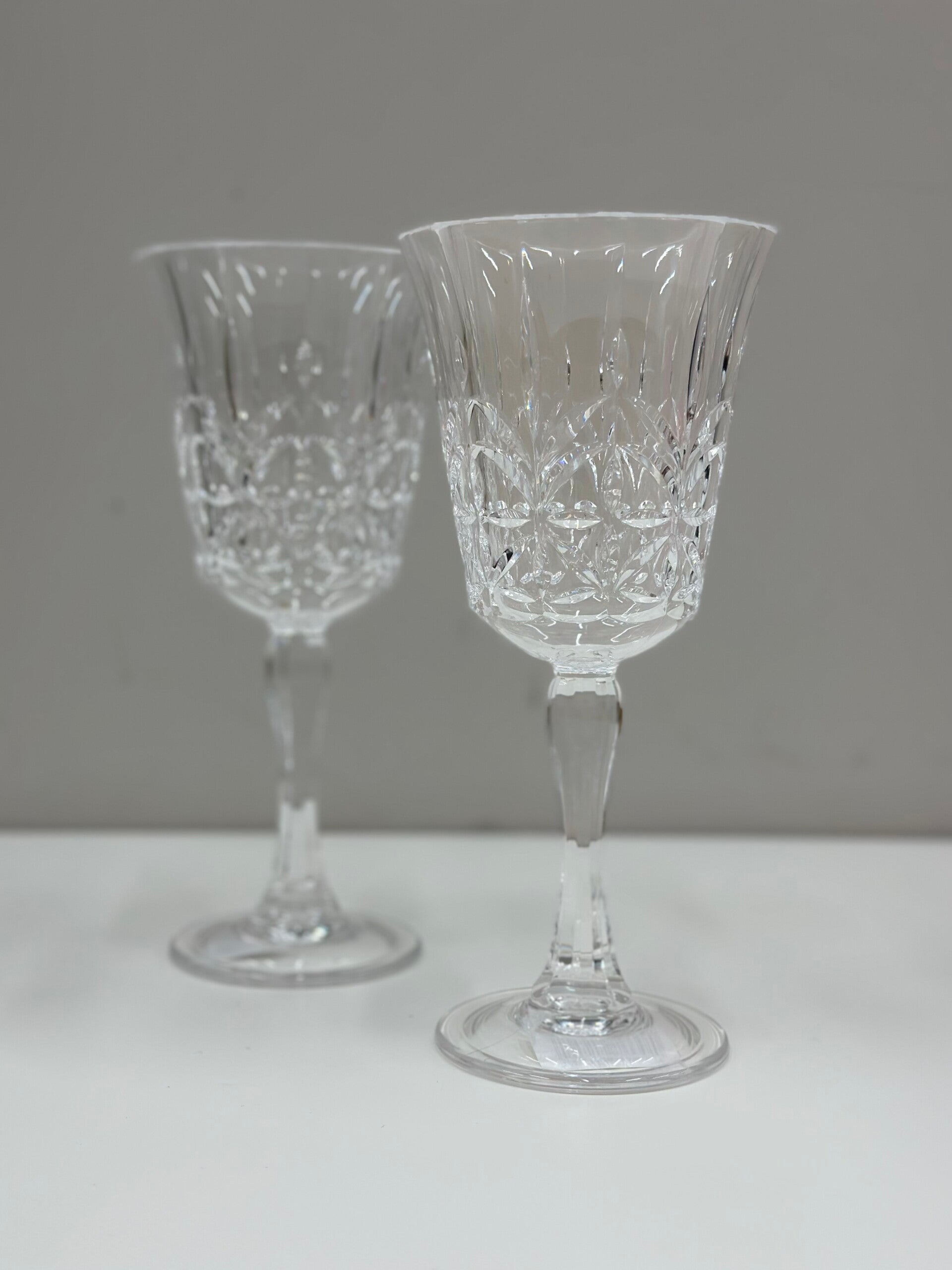 Luxe plastic wijn glazen 12 stuks