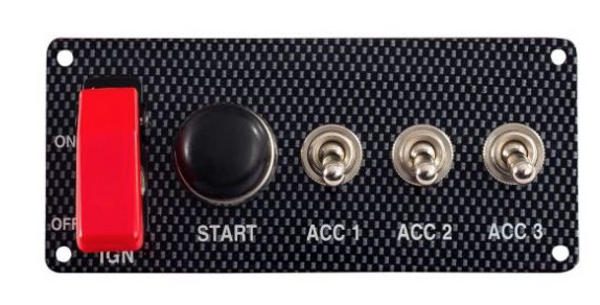 GRAYSTON - STARTPANEEL & 3 ACCESSOIRES SCHAKELAARS CARBON