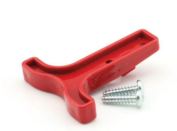 ACCUSTEKKER HANDGREEP PLASTIC ROOD VOOR 50 AMP STEKKERS