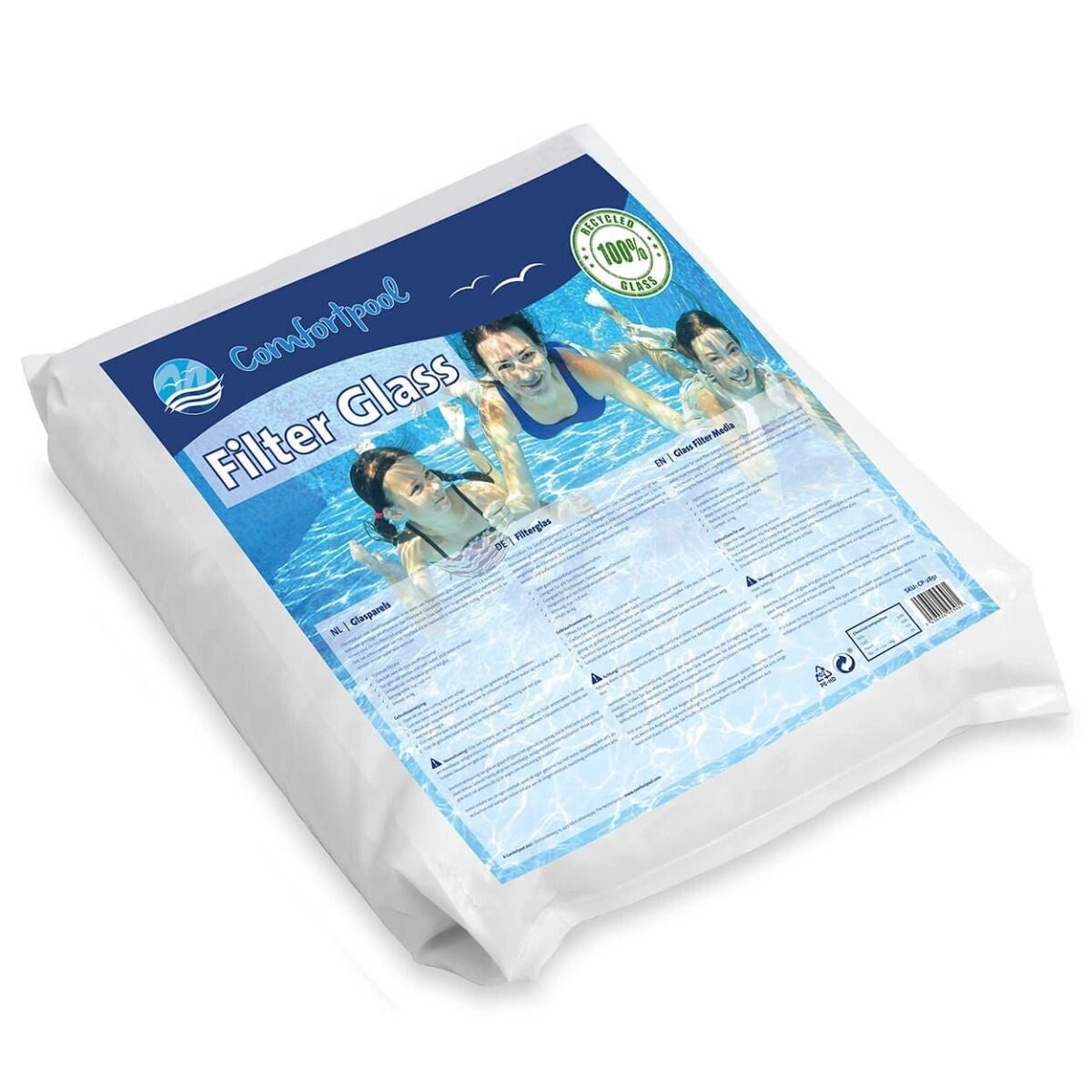 Comfortpool glasparels (20 kg)