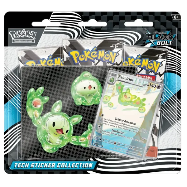 Black Bolt: Reuniclus Tech Sticker Collection triple blister