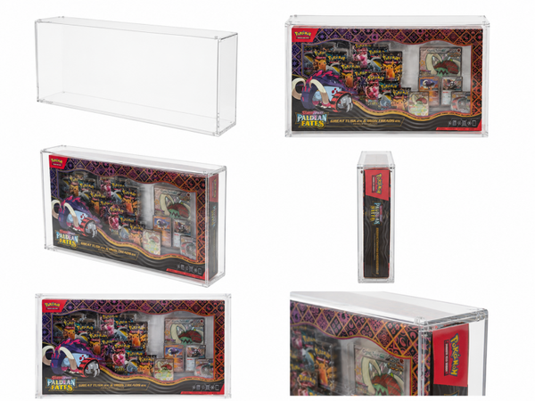 Pokémon USA Premium Collection Acrylic Acryl Case | Magnetic UV Display Protector | Crystal Clear