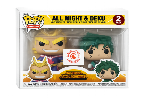 MHA Funko Pop All Might & Deku 2-Pack Crunchyroll Exclusive