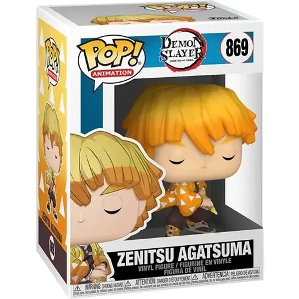 Funko Pop! Animation Demon Slayer Zenitsu Agatsuma #869  Box
