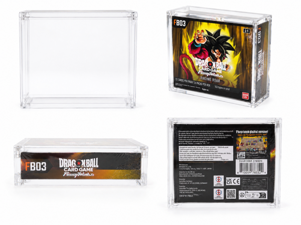Dragon Ball Fusion World Booster Box Acrylic Magnetic Display Case | UV Protection | Premium Protector