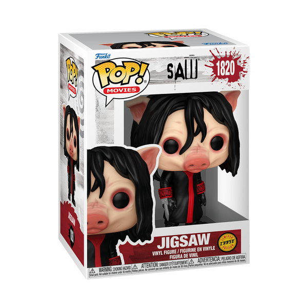 Funko Pop! Movies #1820 Jigsaw (Pig Mask) – Saw – Limited Edition Chase – Vinyl Figure