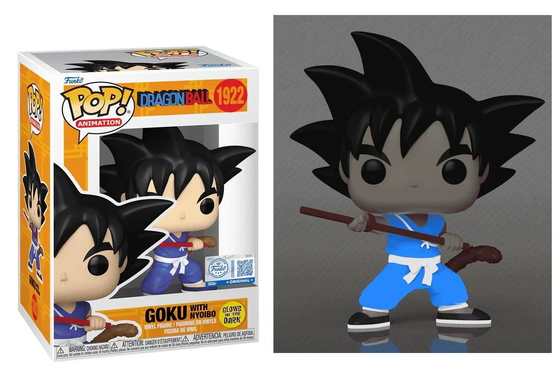 Goku with Nyoibo 1922 Funko Pop Dragon Ball Glow in the Dark