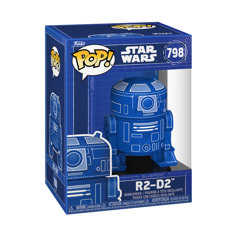 Funko Pop! Star Wars R2-D2 Blueprint #798 – Limited Edition Blue