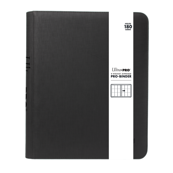 Ultra PRO Premium Pro-Binder 9-Pocket Zippered – 180 Cards – Black