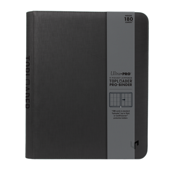 Ultra PRO Premium 9-Pocket Zippered Toploader Pro-Binder – 180 Card Capacity