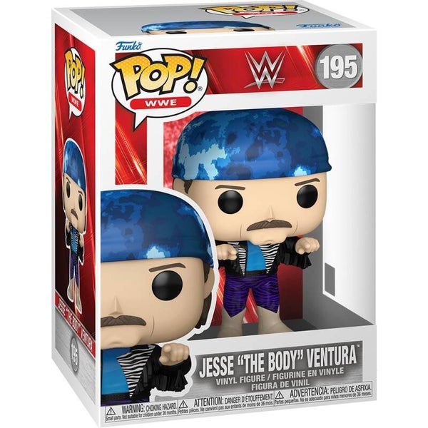 Funko Pop WWE #195 Jesse “The Body” Ventura – Vinyl Figure