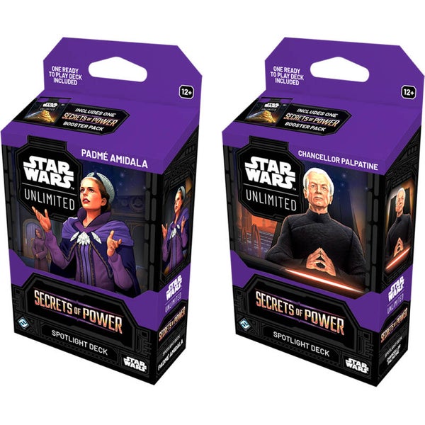 Star Wars Unlimited TCG - Secrets of Power - decks - Padmé Amidala & Chancellor Palpatine