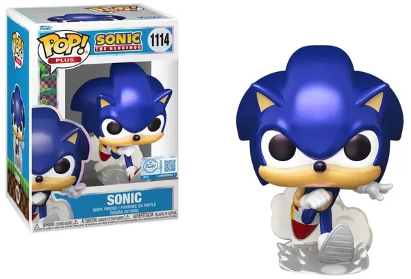 Funko Pop! Plus #1114 – Sonic the Hedgehog Pearl Glow Running Pose – Sega Collectible