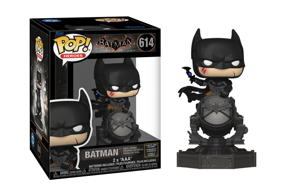 Funko Pop! Batman Arkham Knight #614 Light-Up Figure w/ Bat-Signal – DC Heroes