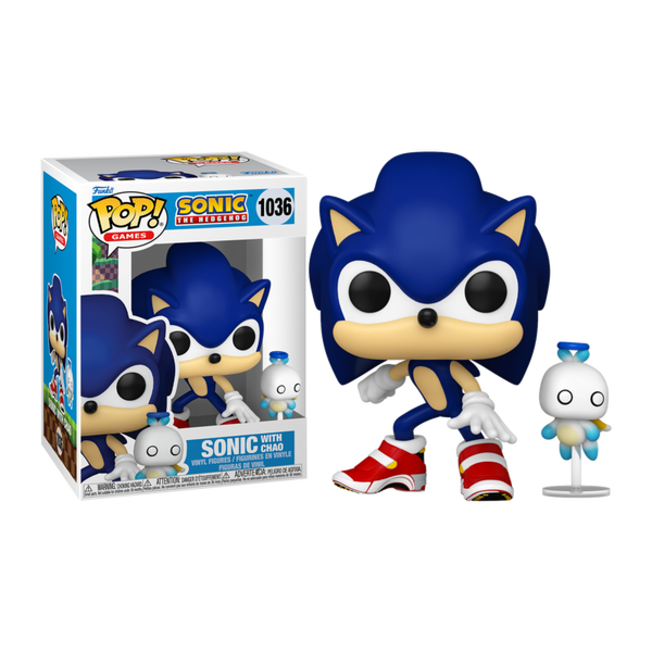 Funko Pop! Games Sonic the Hedgehog #1036 – Sonic with Hero Chao Vinyl Figure