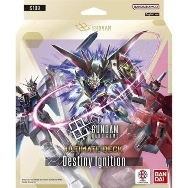 Gundam Card Game Ultimate Deck “Destiny Ignition” ST09 – Starter Deck + Extras (Bandai Namco)