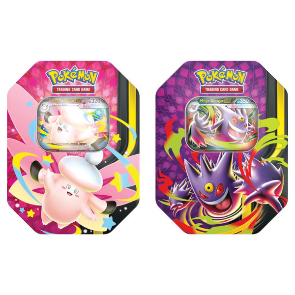 Pokémon TCG: Mega Moonlit Tin – Mega Gengar or Mega Clefable