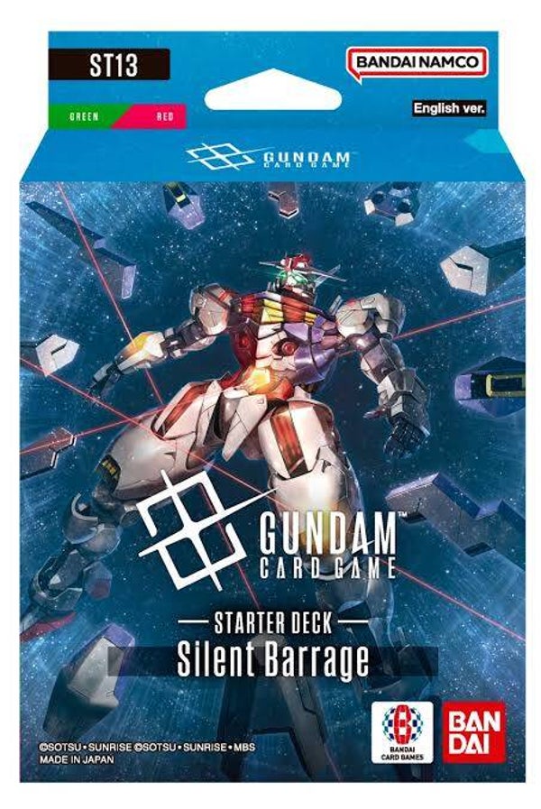 Gundam Card Game ST13 Silent Barrage Starter Deck – Green/Red – English