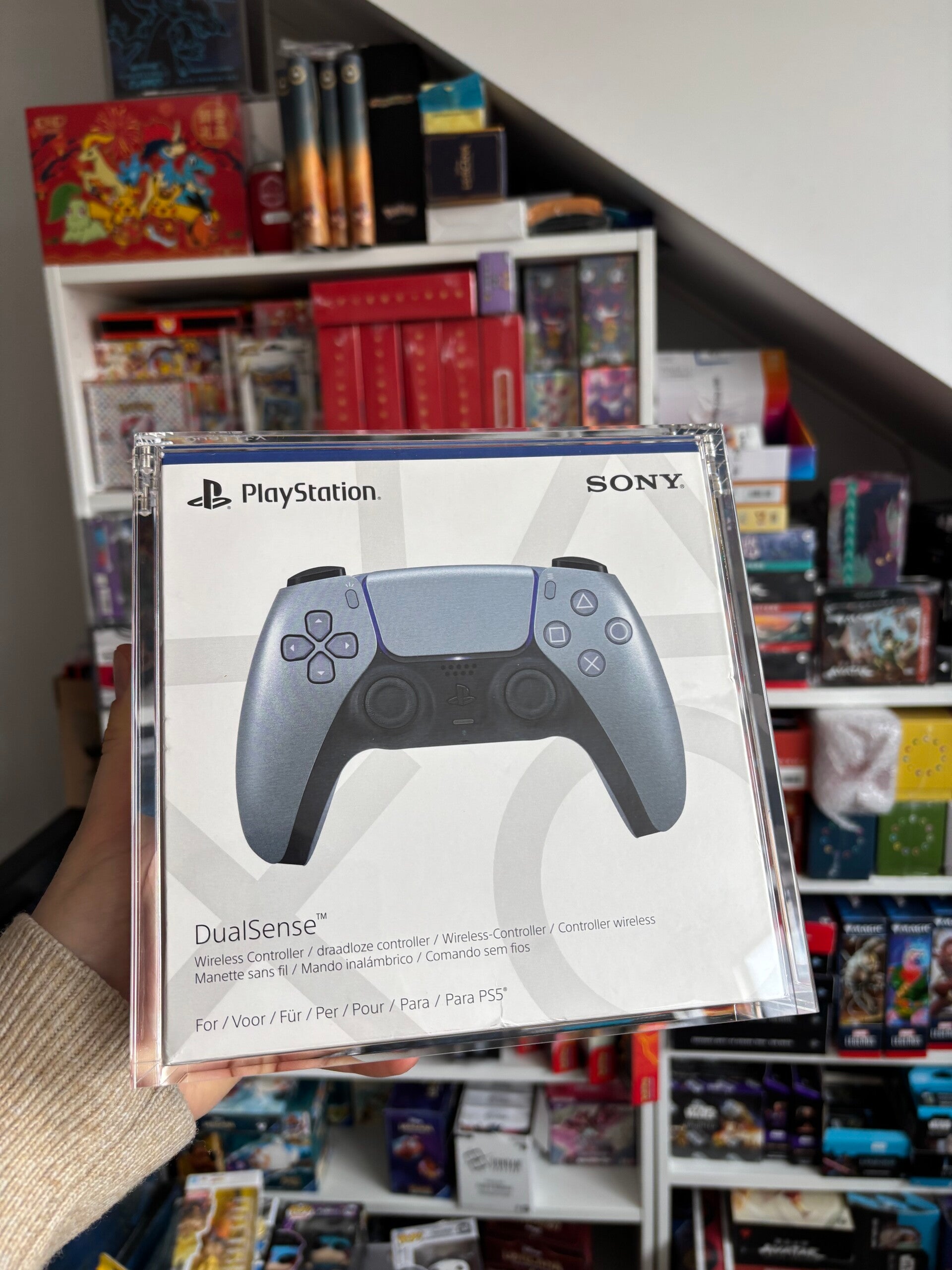 Acrylic Clear Case PS5 DualSense Controller Protective Cover
