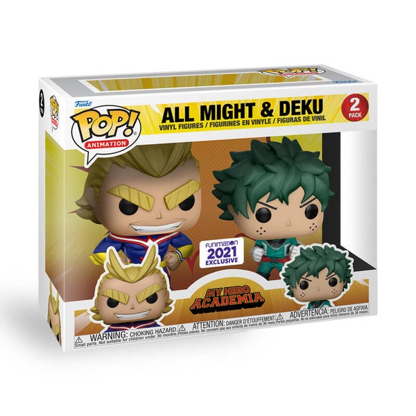 MHA Funko Pop All Might & Deku 2-Pack Crunchyroll Exclusive