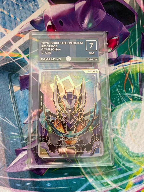 2026 Gundam Card Game GD03 Steel Requiem Resource R-025 Common++ PG 7 NM