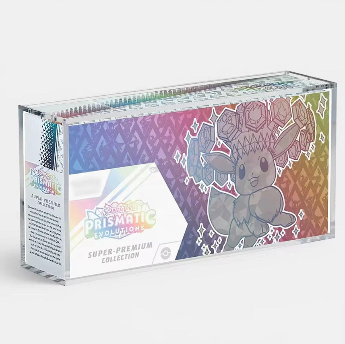 Pokémon Prismatic Evolutions Super-Premium Collection (SPC) - Acrylic Case