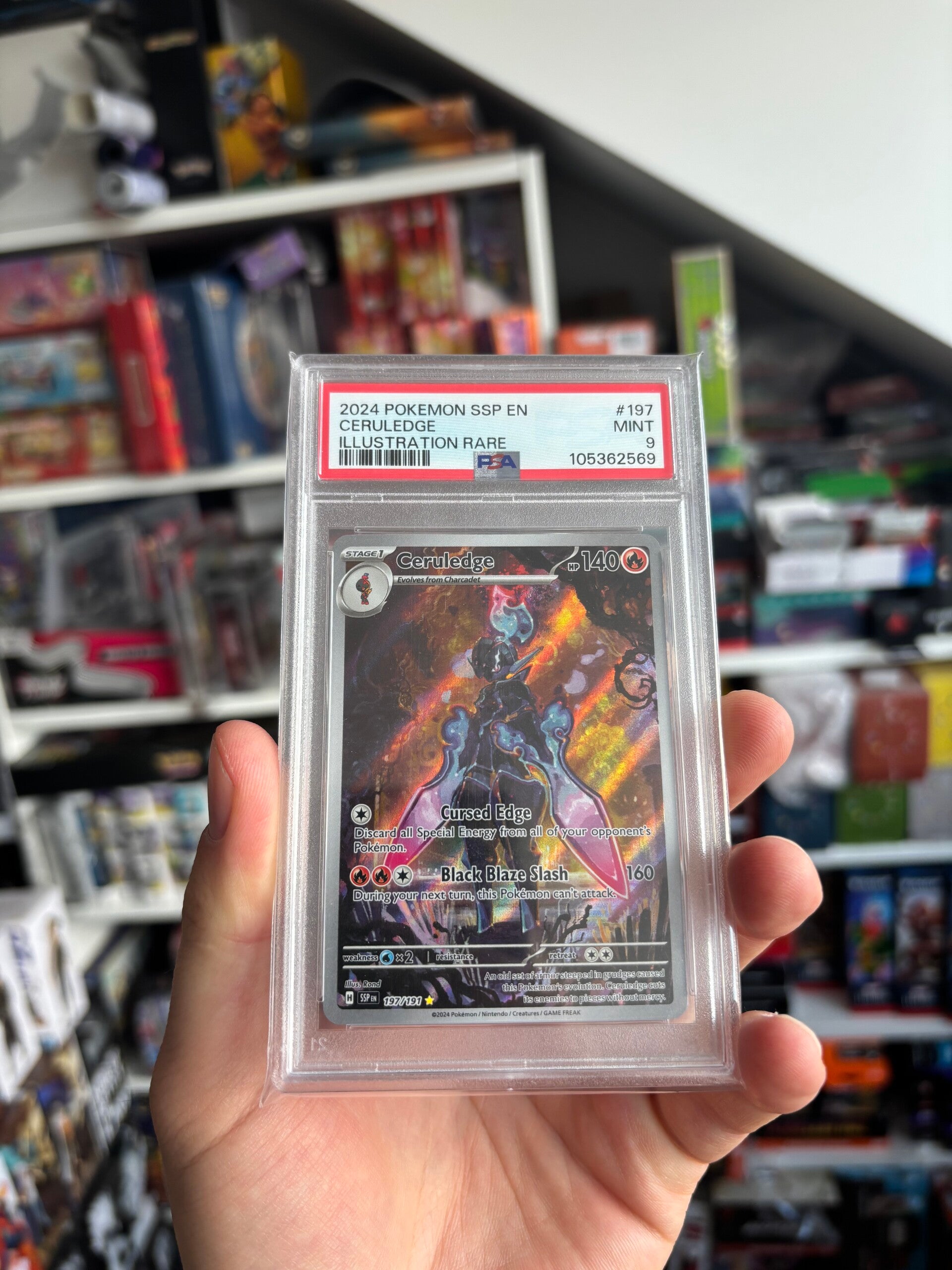 PSA 9 Ceruledge Illustration Rare 197/197 SVP 2024 SSP
