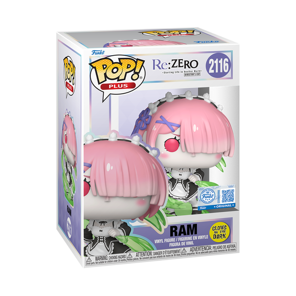 Funko Pop! Plus Ram #2116 Glow in the Dark Re:ZERO GITD Vinyl Figure