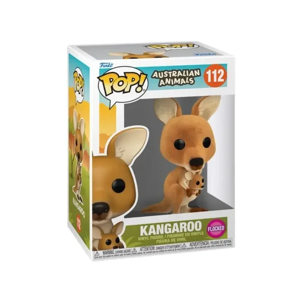 Funko Pop! Kangaroo #112 Flocked – Australian Animals Vinyl Figure w/ Joey