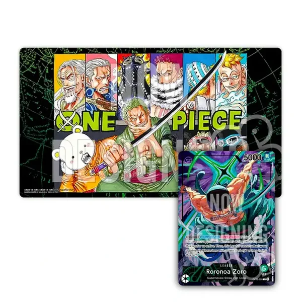 Limited Edition Vol.4 Holo Textured Foil Roronoa Zoro ONE PIECE Card Game Official Playmat