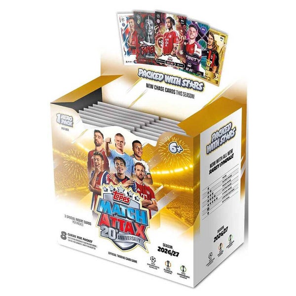 Topps Match Attax 2026/27 20th Anniversary | Booster Box 36 Packs