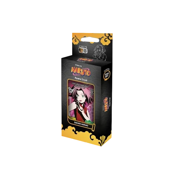 Naruto Mythos TCG Konoha Shidō Sakura Haruno Team Set | Exclusive Holo Card + 3 Booster Packs