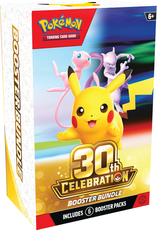 Pokémon TCG 30th Celebration Booster Bundle – 6 Booster Packs