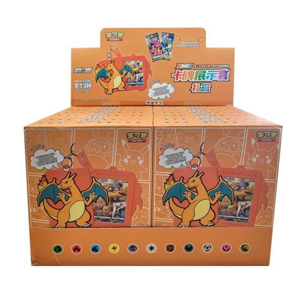 S-Chinese Charizard Card Display Frame Gift Box Case-12 Box