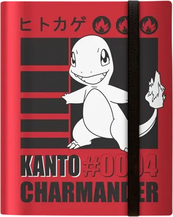 Kanto #004 Charmander 9-Pocket Pro Pokemon - Binder-Portfolio - Officiële Kaartenmap
