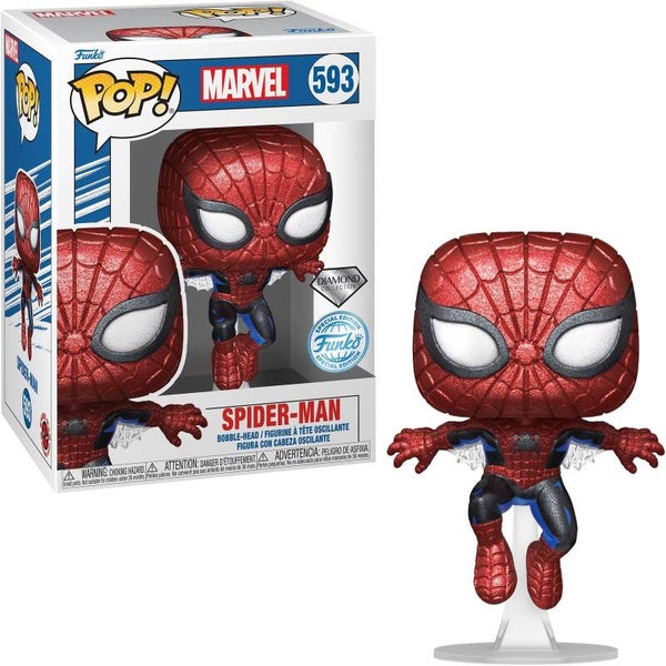 Funko Pop Spider-Man #593 Diamond Collection Special Marvel