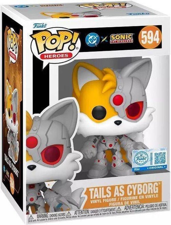 Funko Pop! Tails as Cyborg #594 – DC x Sonic The Hedgehog Vinyl Figure