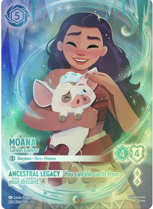 Disney Lorcana – Moana, Curious Explorer (Enchanted Foil)