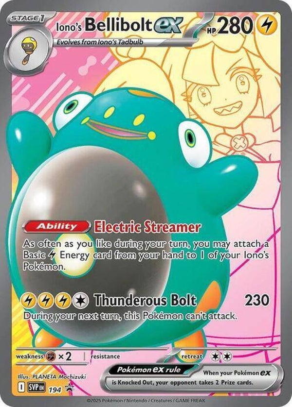 Iono’s Bellibolt ex (SVP 194) – SV Black Star Promos Pokemon Card