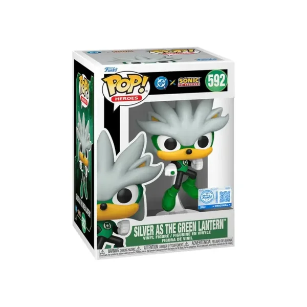 Funko Pop! Heroes #592 – Silver as Green Lantern DC x Sonic