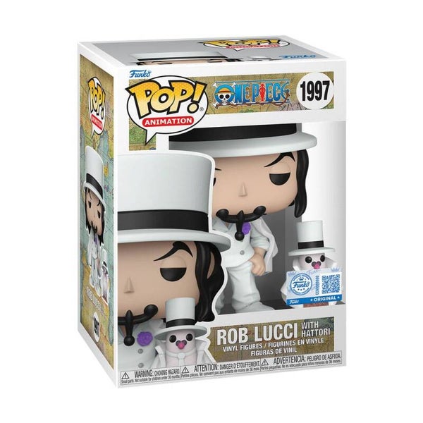 Funko Pop Rob Lucci with Hattori CHASE 1997 One Piece buddy with chase