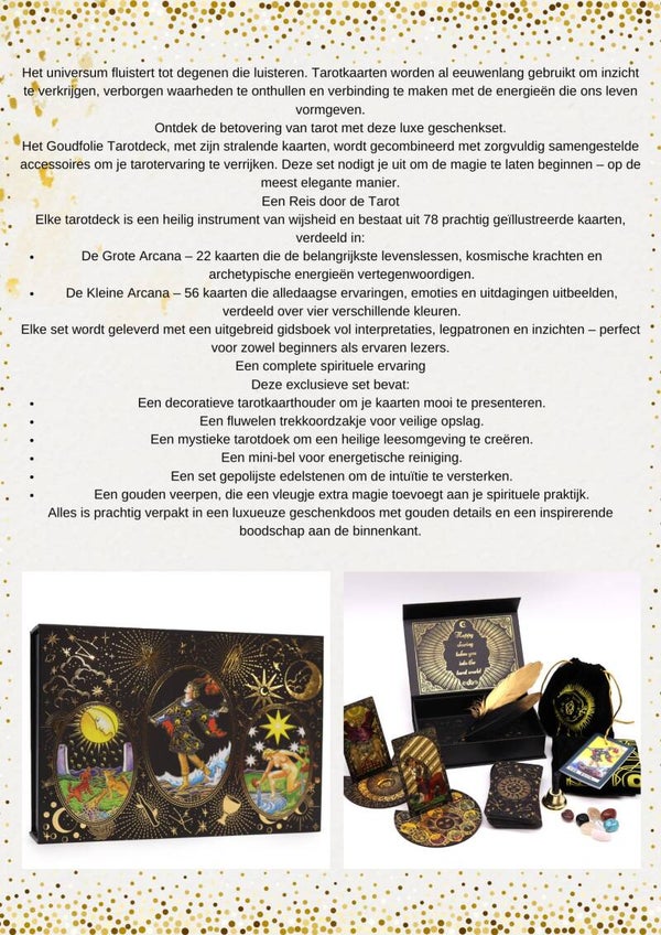 Tarot kaarten in luxe geschenken set