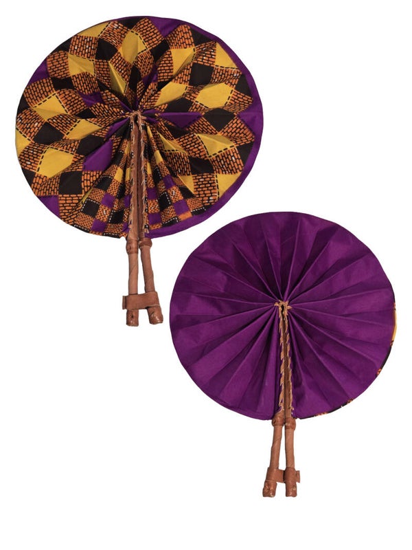 Afrikaanse Handwaaier – Ankara Print (Multi Colors)