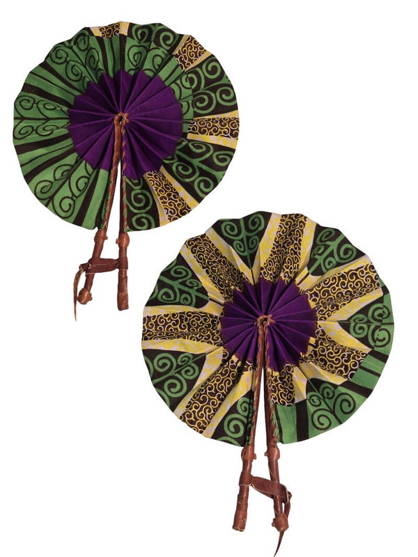 Afrikaanse Handwaaier – Ankara Print (Multi Colors)