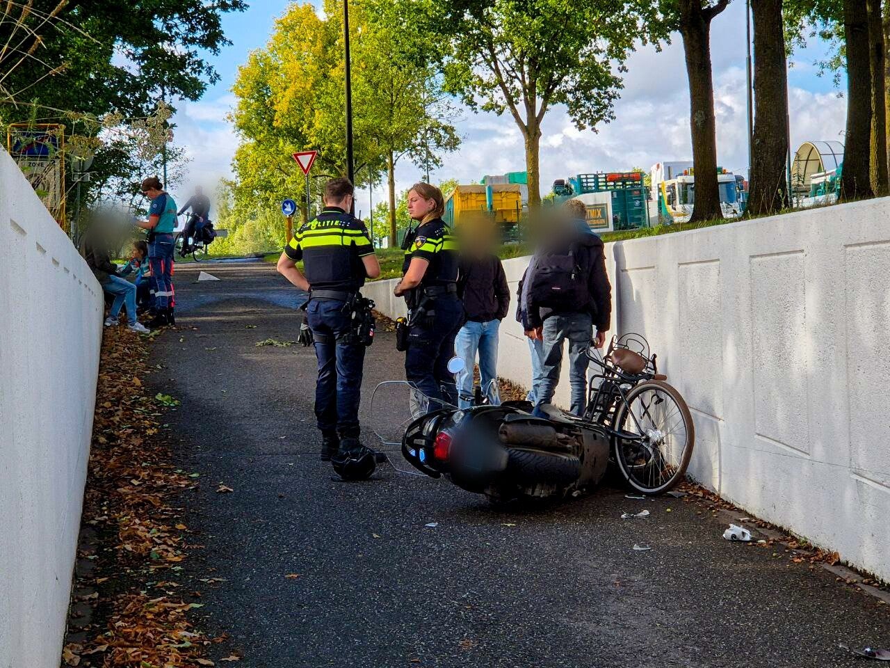 Botsing fietstunnel Volkel