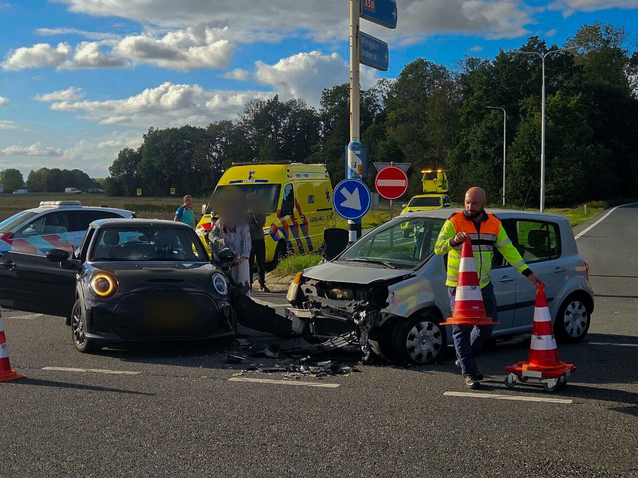 Aanrijding A50 Ravenstein