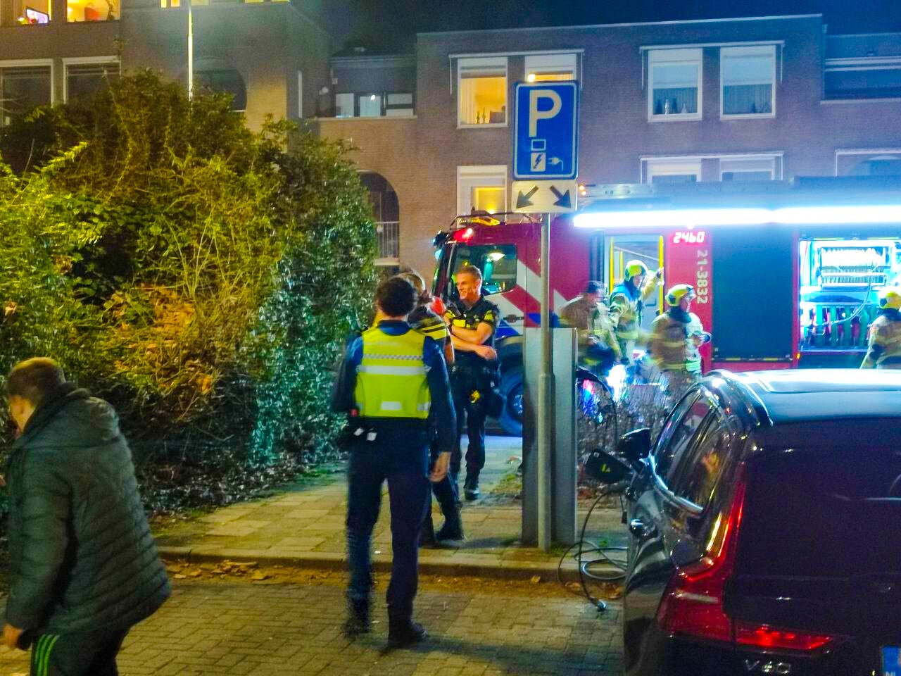 Slaapplek zwerver vat vlam