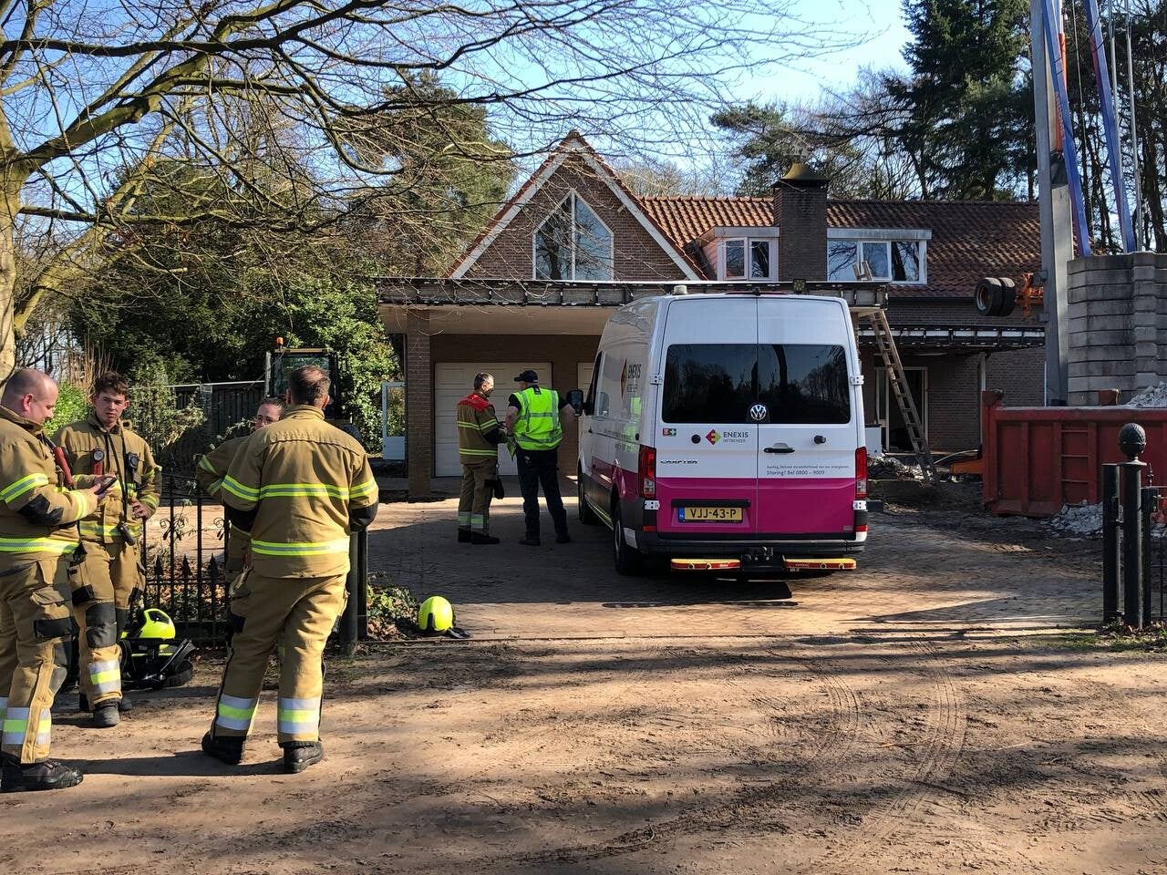 Gaslek tijdens werkzaamheden bij woning in Eerde